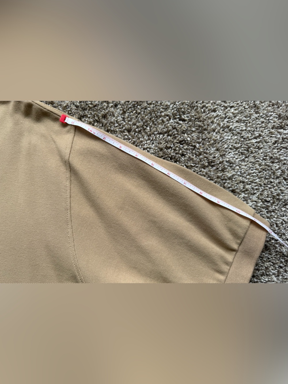 Burberry Men's Polo in Light Brown with Signature Crest - Picture 12 of 12